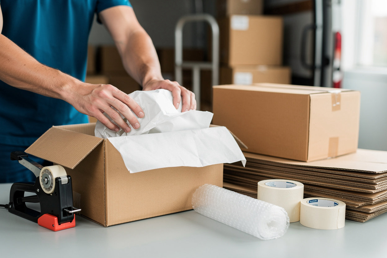 B & F Moving and Storage professional team loading and unloading moving truck in Buffalo, NY - expert packing and labor services